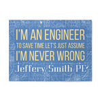 Engineer Quotes 5' x 7' Indoor Area Rug (Personalized)