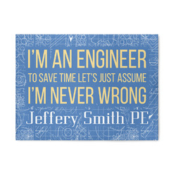 Engineer Quotes 5' x 7' Patio Rug (Personalized)