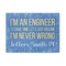 Engineer Quotes 5'x7' Patio Rug - Front/Main