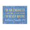 Engineer Quotes 5' x 7' Patio Rug (Personalized)