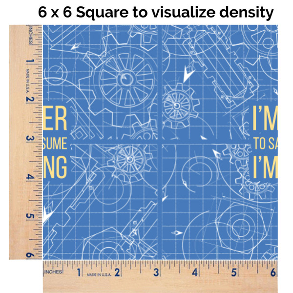 Engineer Quotes 6x6 Swatch of Fabric