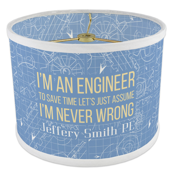 Engineer Quotes 8" Drum Lampshade - ANGLE Poly-Film