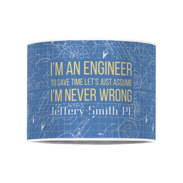 Engineer Quotes 8" Drum Lampshade - FRONT (Poly Film)