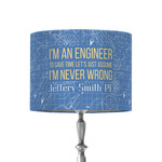 Engineer Quotes 8" Drum Lamp Shade - Fabric (Personalized)