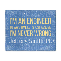 Engineer Quotes 8' x 10' Patio Rug (Personalized)