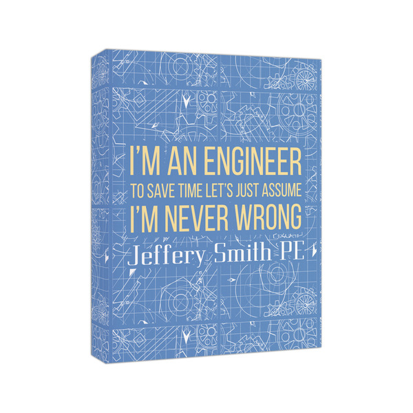 Engineer Quotes 8x10 - Canvas Print - Angled View