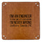 Engineer Quotes 9" x 9" Leatherette Snap Up Tray - APPROVAL (FLAT)