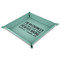 Engineer Quotes 9" x 9" Teal Leatherette Snap Up Tray - MAIN