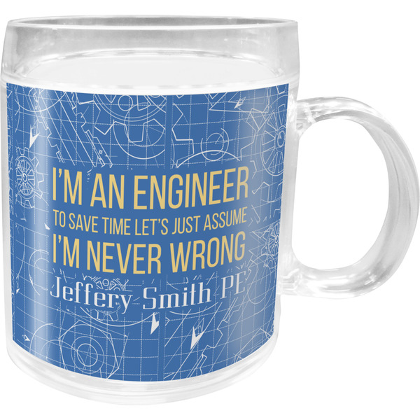 Custom Engineer Quotes Acrylic Kids Mug (Personalized)