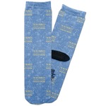 Engineer Quotes Adult Crew Socks (Personalized)