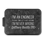 Engineer Quotes Aluminum Baking Pan with Black Lid (Personalized)