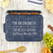 Engineer Quotes Aluminum Baking Pan - Navy Lid - LIFESTYLE