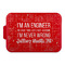Engineer Quotes Aluminum Baking Pan - Red Lid - FRONT