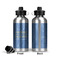 Engineer Quotes Aluminum Water Bottle - Front and Back