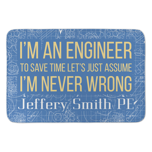 Custom Engineer Quotes Anti-Fatigue Kitchen Mat (Personalized)