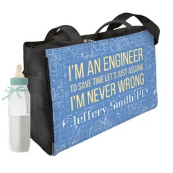 Engineer Quotes Diaper Bag w/ Name or Text