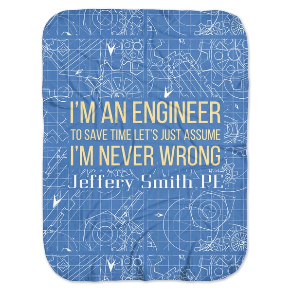Custom Engineer Quotes Baby Swaddling Blanket (Personalized)