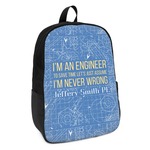 Engineer Quotes Kids Backpack (Personalized)