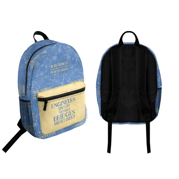Engineer Quotes Backpack front and back - Apvl