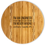 Engineer Quotes Bamboo Cutting Board (Personalized)