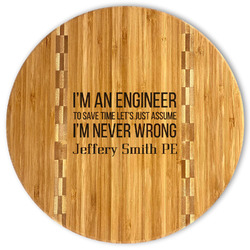 Engineer Quotes Bamboo Cutting Board (Personalized)