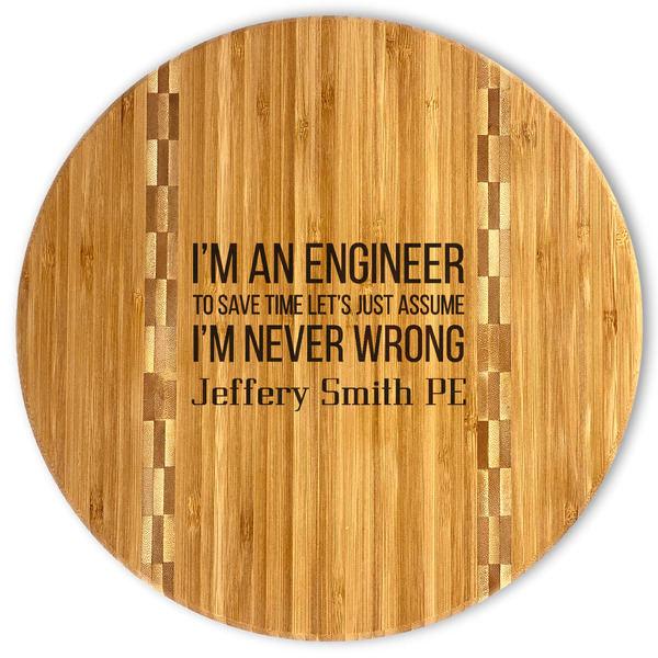 Custom Engineer Quotes Bamboo Cutting Board (Personalized)
