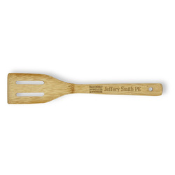 Engineer Quotes Bamboo Slotted Spatula - Double Sided (Personalized)