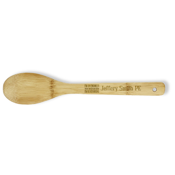 Custom Engineer Quotes Bamboo Spoon - Double Sided (Personalized)