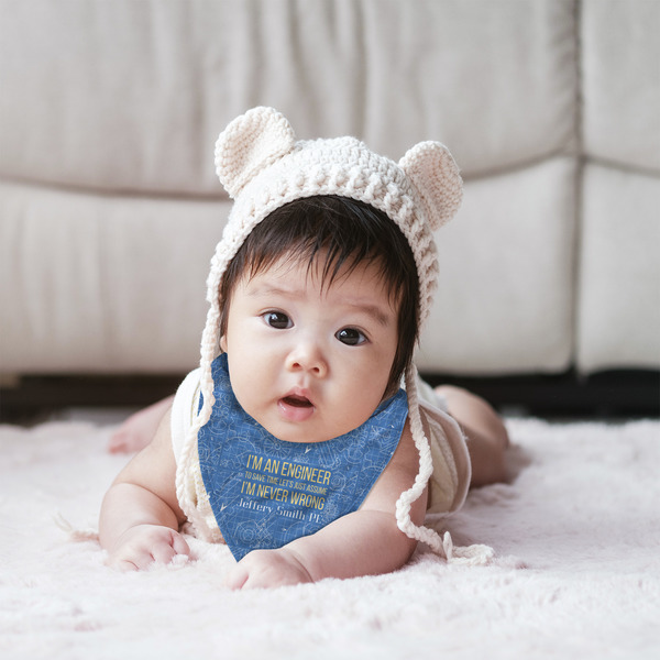 Engineer Quotes Bandana Bib - (Lifestyle 2 girl)