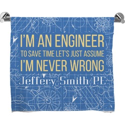 Engineer Quotes Bath Towel (Personalized)