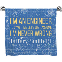 Engineer Quotes Bath Towel (Personalized)