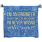 Engineer Quotes Bath Towel (Personalized)