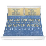Engineer Quotes Comforter Set - King (Personalized)