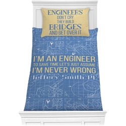 Engineer Quotes Comforter Set - Twin (Personalized)