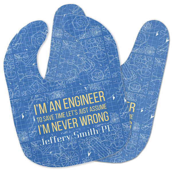 Custom Engineer Quotes Baby Bib w/ Name or Text
