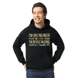 Engineer Quotes Hoodie - Black (Personalized)