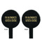 Engineer Quotes Black Plastic 7" Stir Stick - Double Sided - Round - Front & Back