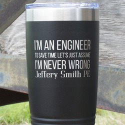 Engineer Quotes 20 oz Stainless Steel Tumbler (Personalized)