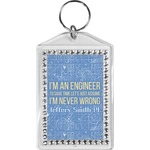 Engineer Quotes Bling Keychain (Personalized)