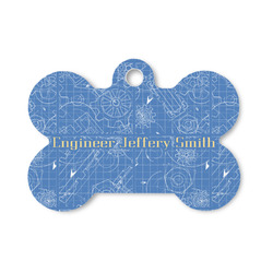 Engineer Quotes Bone Shaped Dog ID Tag - Small (Personalized)