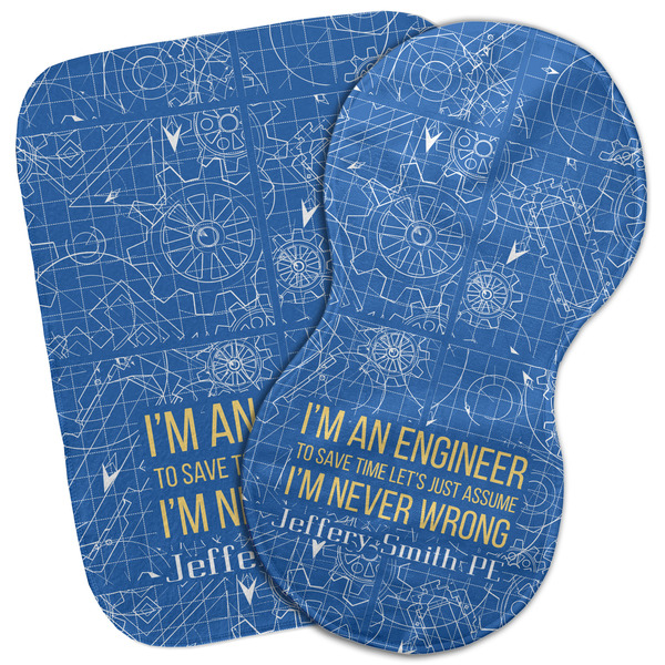 Custom Engineer Quotes Burp Cloth (Personalized)