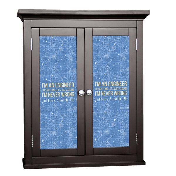 Custom Engineer Quotes Cabinet Decal - Small (Personalized)
