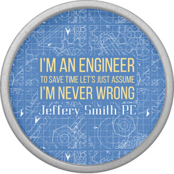 Engineer Quotes Cabinet Knob (Silver) (Personalized)