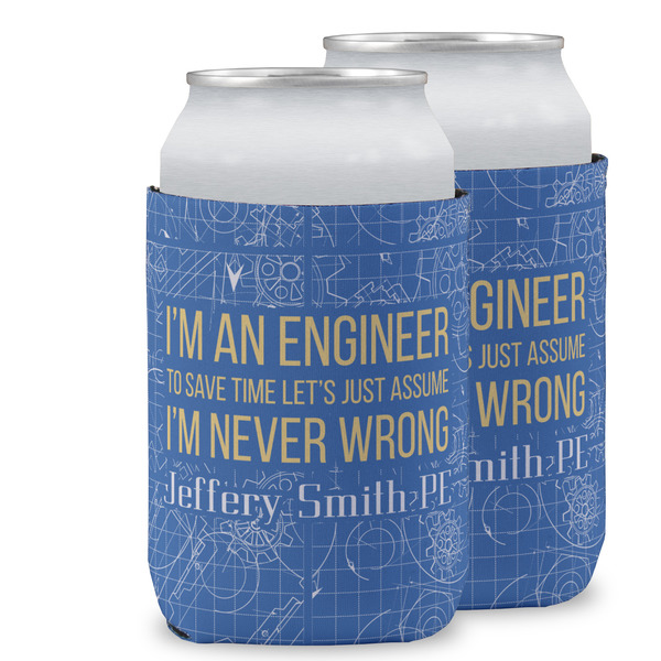 Custom Engineer Quotes Can Cooler (12 oz) w/ Name or Text