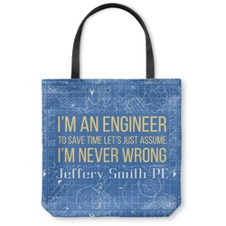 Engineer Quotes Canvas Tote Bag (Personalized)