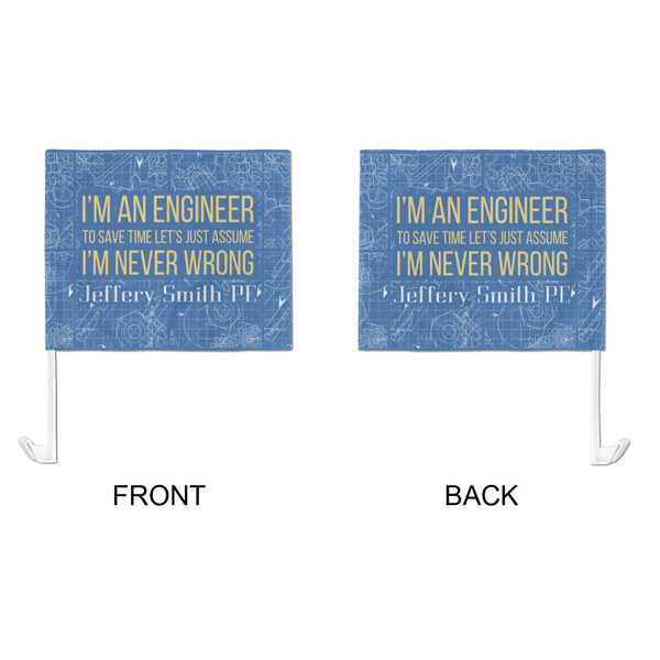 Engineer Quotes Car Flag - Large - APPROVAL