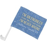 Engineer Quotes Car Flag - Small w/ Name or Text
