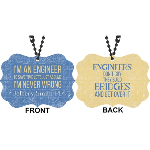 Engineer Quotes Car Ornament (Approval)