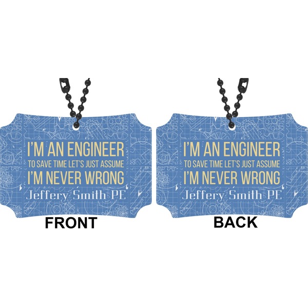 Engineer Quotes Car Ornament - Berlin (Approval)