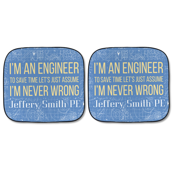 Engineer Quotes Car Sun Shades - FRONT